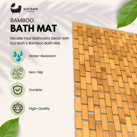 Eco Bath Bamboo Bath Mat