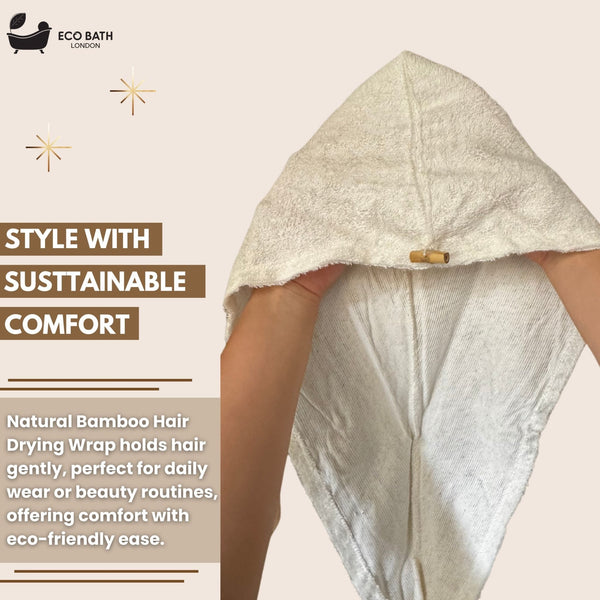Eco Bath Bamboo Hair Drying Wrap - Eco Bath London