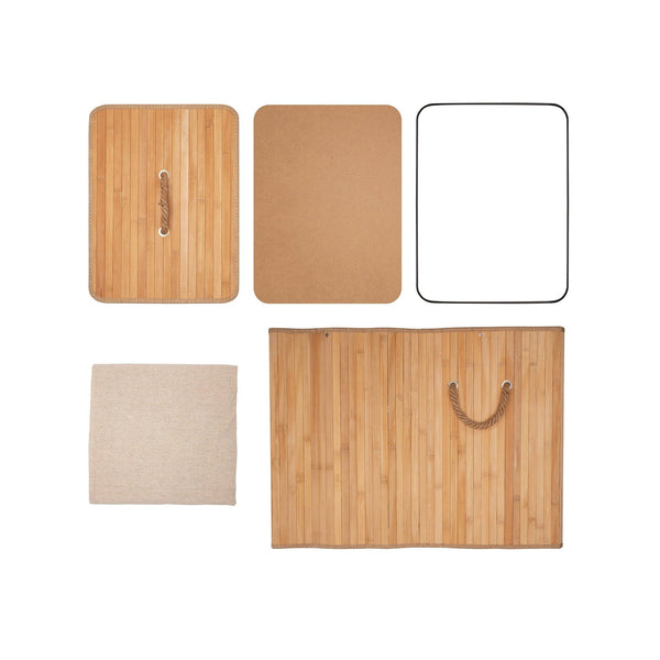 Eco Bath Bamboo Laundry Basket with Lid and Removable Lining - Eco Bath London