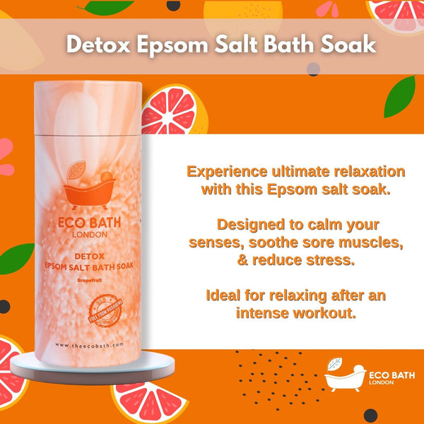 Eco Bath Detox Epsom Salt Bath Soak - Tube - Eco Bath London