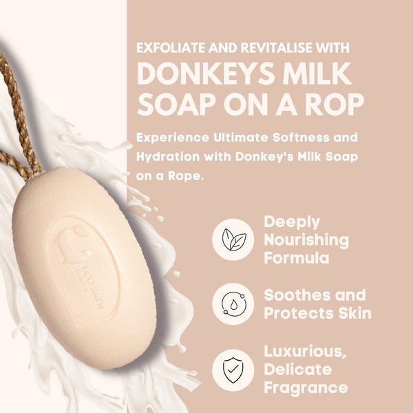 Eco Bath Donkey’s Milk Soap on a Rope - 220g - Eco Bath London