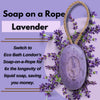 Eco Bath Lavender Soap on a Rope - 220g - Eco Bath London