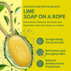 Eco Bath Lime Soap on a Rope - 220g - Eco Bath London