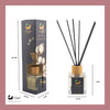 Eco Bath London Cotton Fresh Reed Diffuser - Fresh Laundry - Type Scent & Long Lasting Reed Diffusers - 100ml (3.38 fl.oz) - Eco Bath London