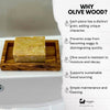 Eco Bath London Olive Wood Rectangle Soap Dish - Eco Bath London