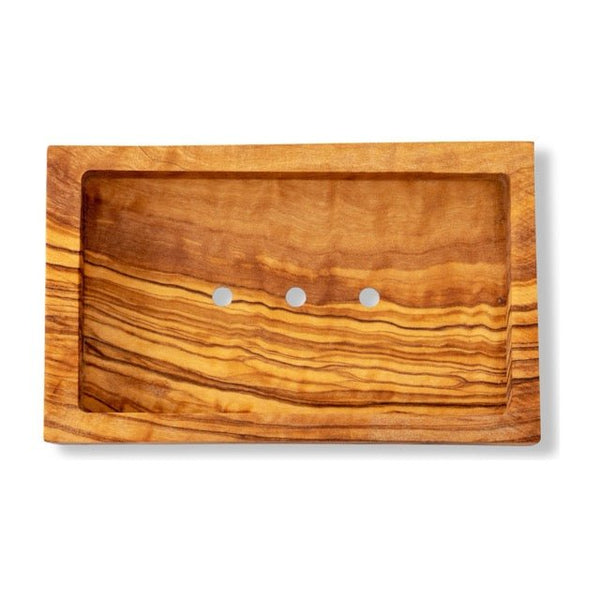 Eco Bath London Olive Wood Rectangle Soap Dish - Eco Bath London