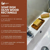 Eco Bath London Olive Wood Rectangle Soap Dish - Eco Bath London