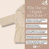 Eco Bath London Organic Cotton Kids Robe (10 - 12 Years) - Hooded, 100% Certified Organic Cotton - Eco Bath London