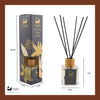 Eco Bath London Vanilla & Cinnamon Reed Diffuser - Herbal Scent of Cinnamon Room Diffuser - 100ml (3.38 fl.oz) - Eco Bath London