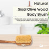 Eco Bath Luxury Natural Sisal Olive Wood Body Brush - Eco Bath London