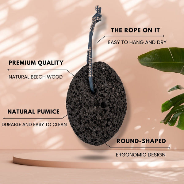 Eco Bath Natural Pumice Volcanic Stone (Smooth with Rope) - Eco Bath London