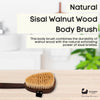 Eco Bath Natural Sisal Walnut Wood Body Brush - Eco Bath London