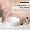 Eco Bath Natural Sisal Walnut Wood Nail Brush - Eco Bath London