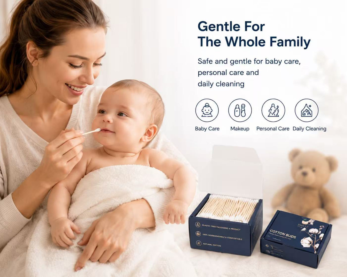 Eco Bath London Cotton Buds - Paper Stick | Plastic-Free