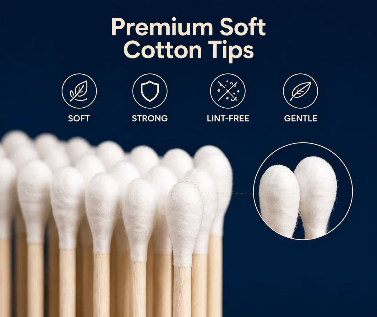 Eco Bath London Cotton Buds - Paper Stick | Plastic-Free