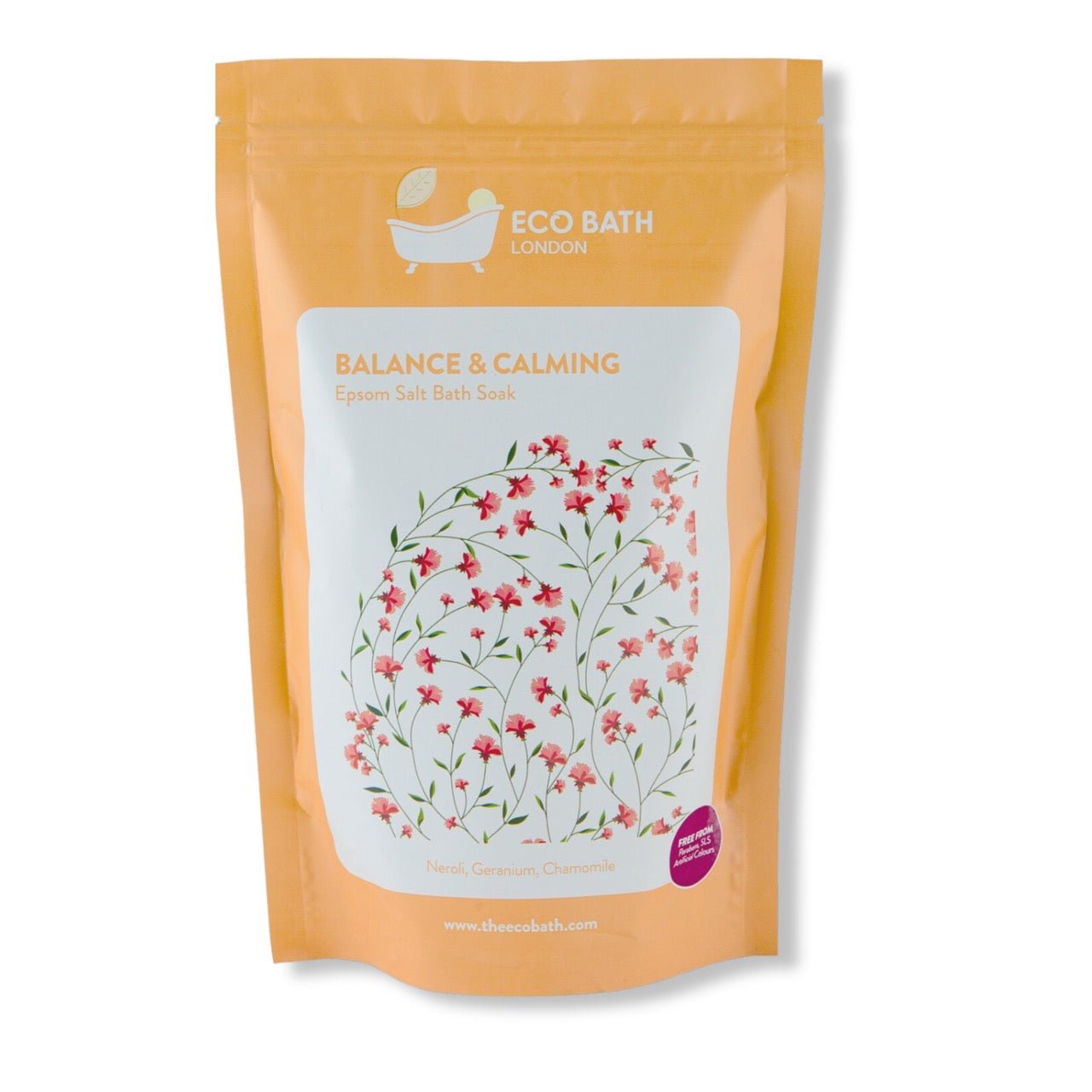 Eco Bath Balance and Calming Epsom Salt Bath Soak - Pouch | 500g & 1000g - Eco Bath London