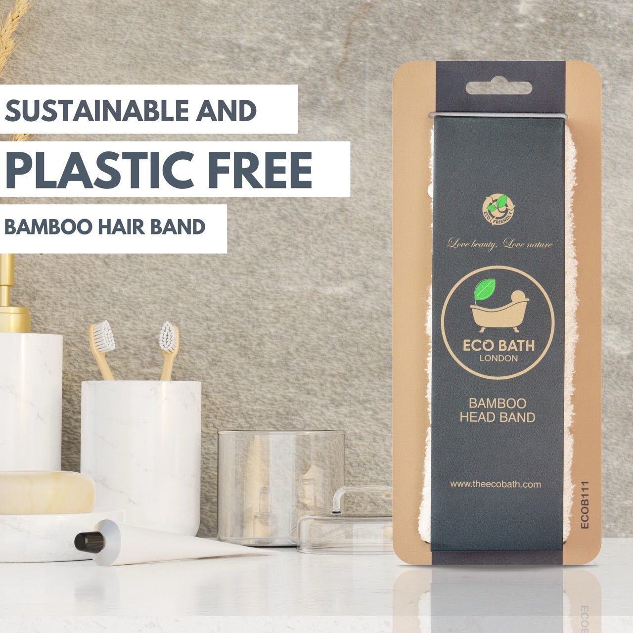 Eco Bath Bamboo Hair Band - Eco Bath London