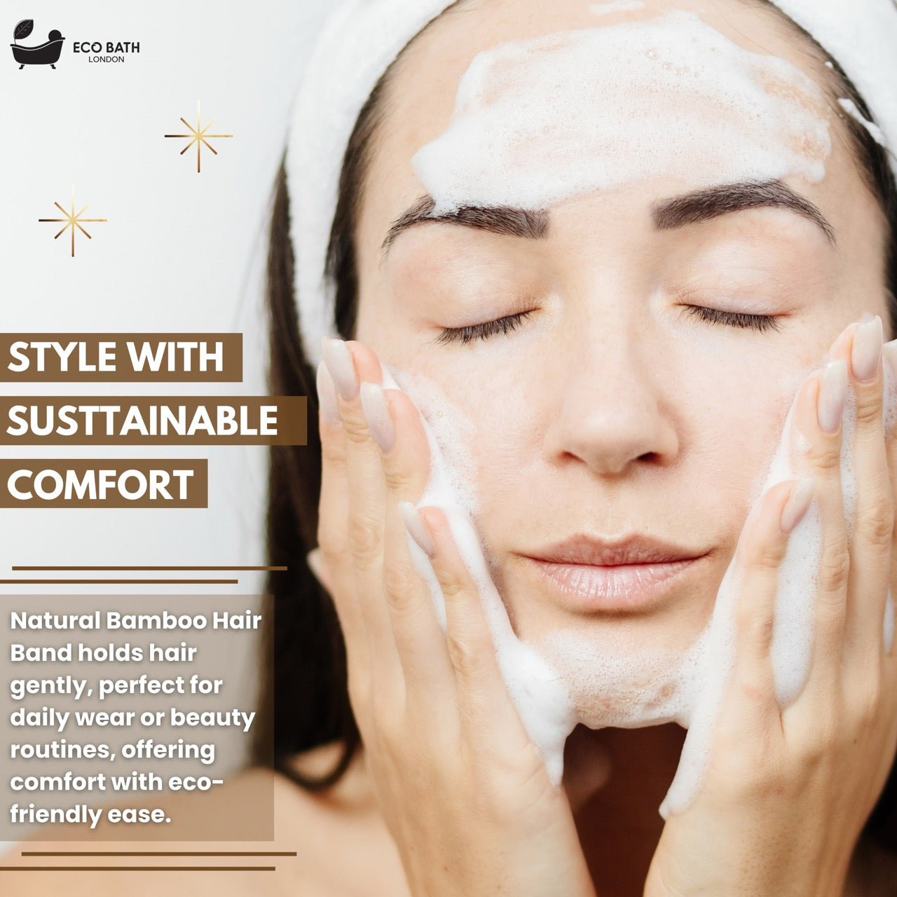 Eco Bath Bamboo Hair Band - Eco Bath London