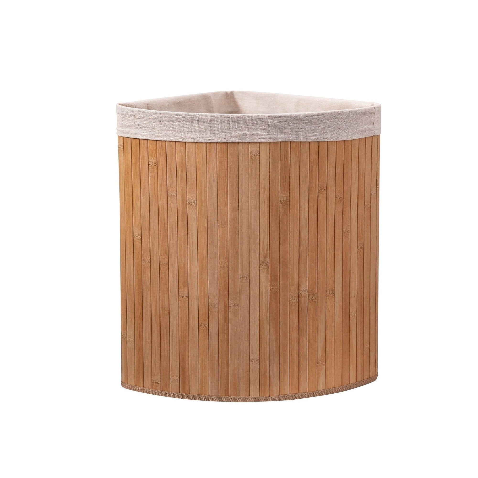 Eco Bath Bamboo Laundry Basket with Lid and Removable Lining - Eco Bath London
