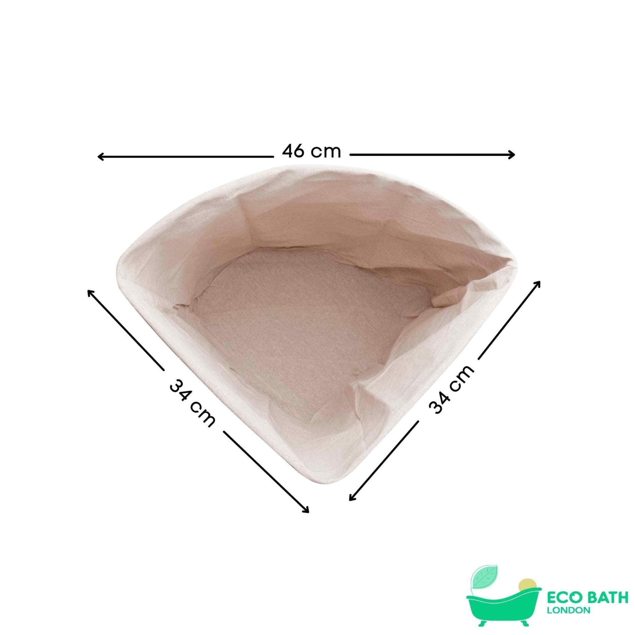 Eco Bath Bamboo Laundry Basket with Lid and Removable Lining - Eco Bath London