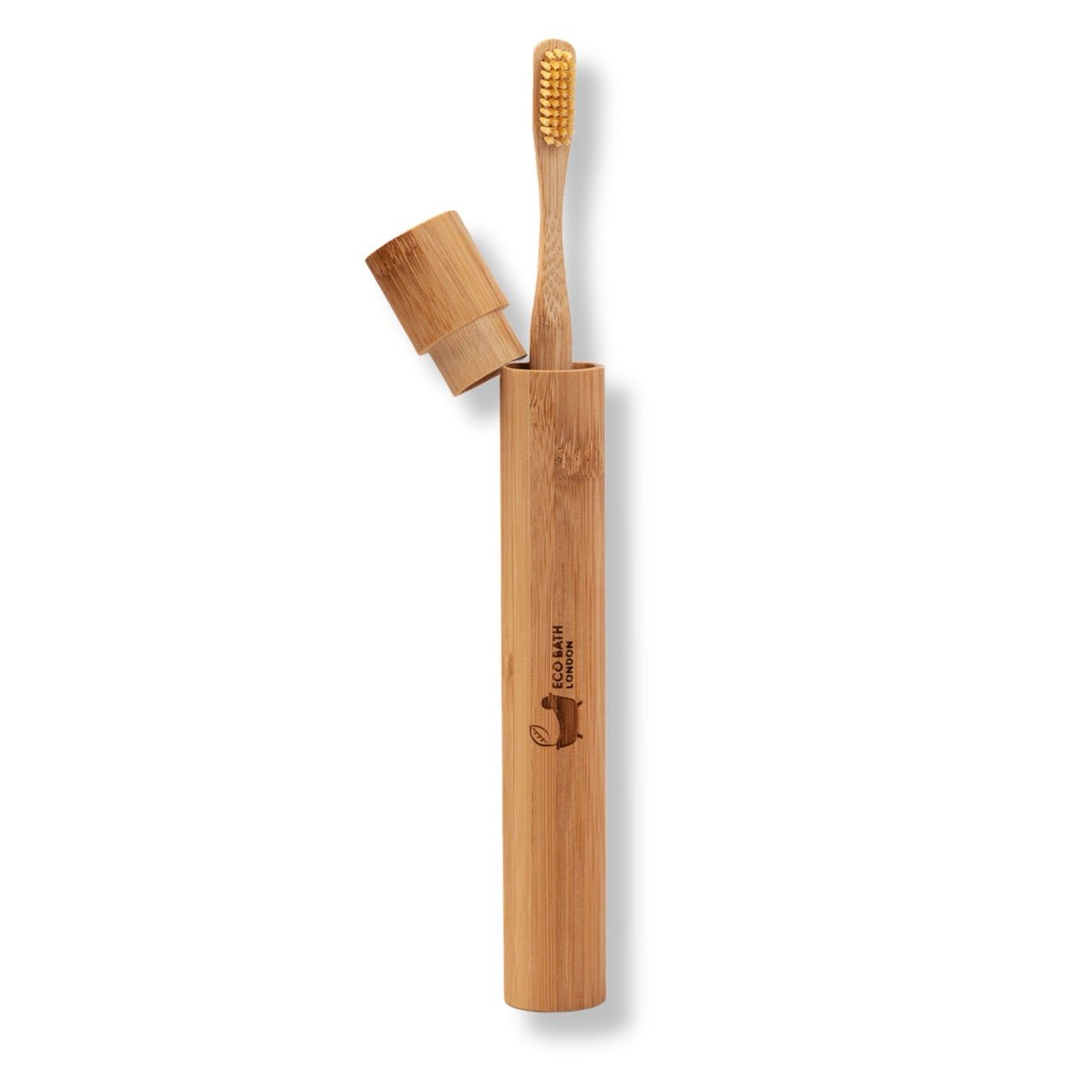 Eco Bath Bamboo Toothbrush in Bamboo Tube | First Step to Sustainable Life - Eco Bath London