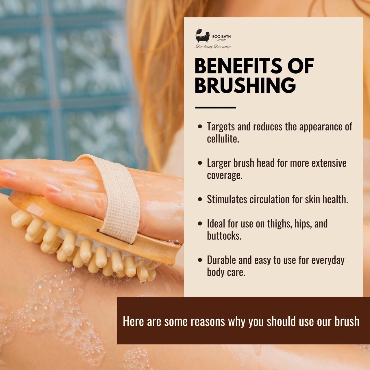 Eco Bath Cellulite Hand Brush - Eco Bath London