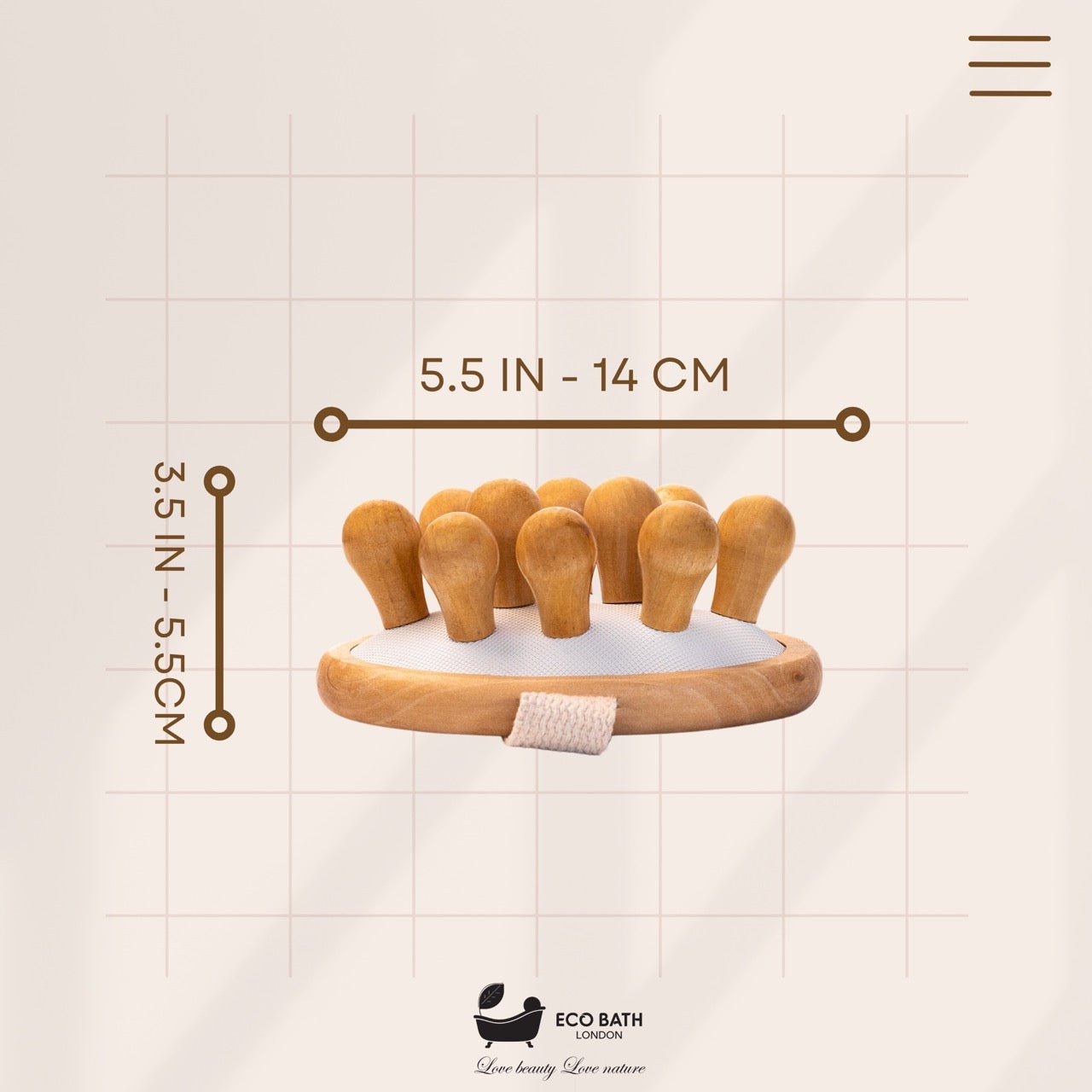 Eco Bath Cellulite Hand Brush Grand - Eco Bath London