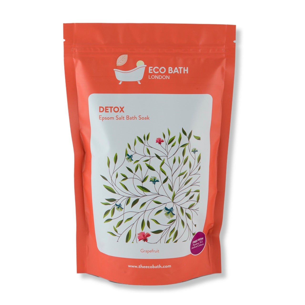 Eco Bath Detox Epsom Salt Bath Soak - Pouch | 500g & 1000g - Eco Bath London