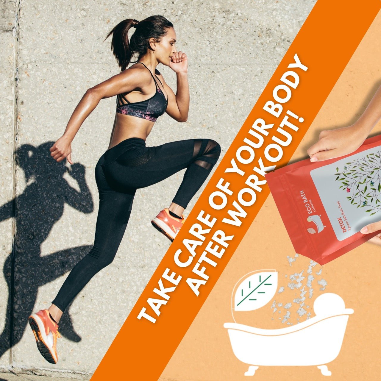 Eco Bath Detox Epsom Salt Bath Soak - Pouch | 500g & 1000g - Eco Bath London