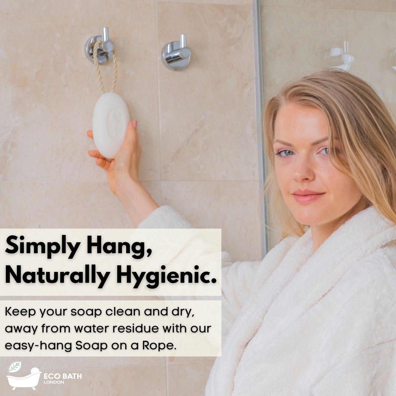 Eco Bath Donkey’s Milk Soap on a Rope - 220g - Eco Bath London