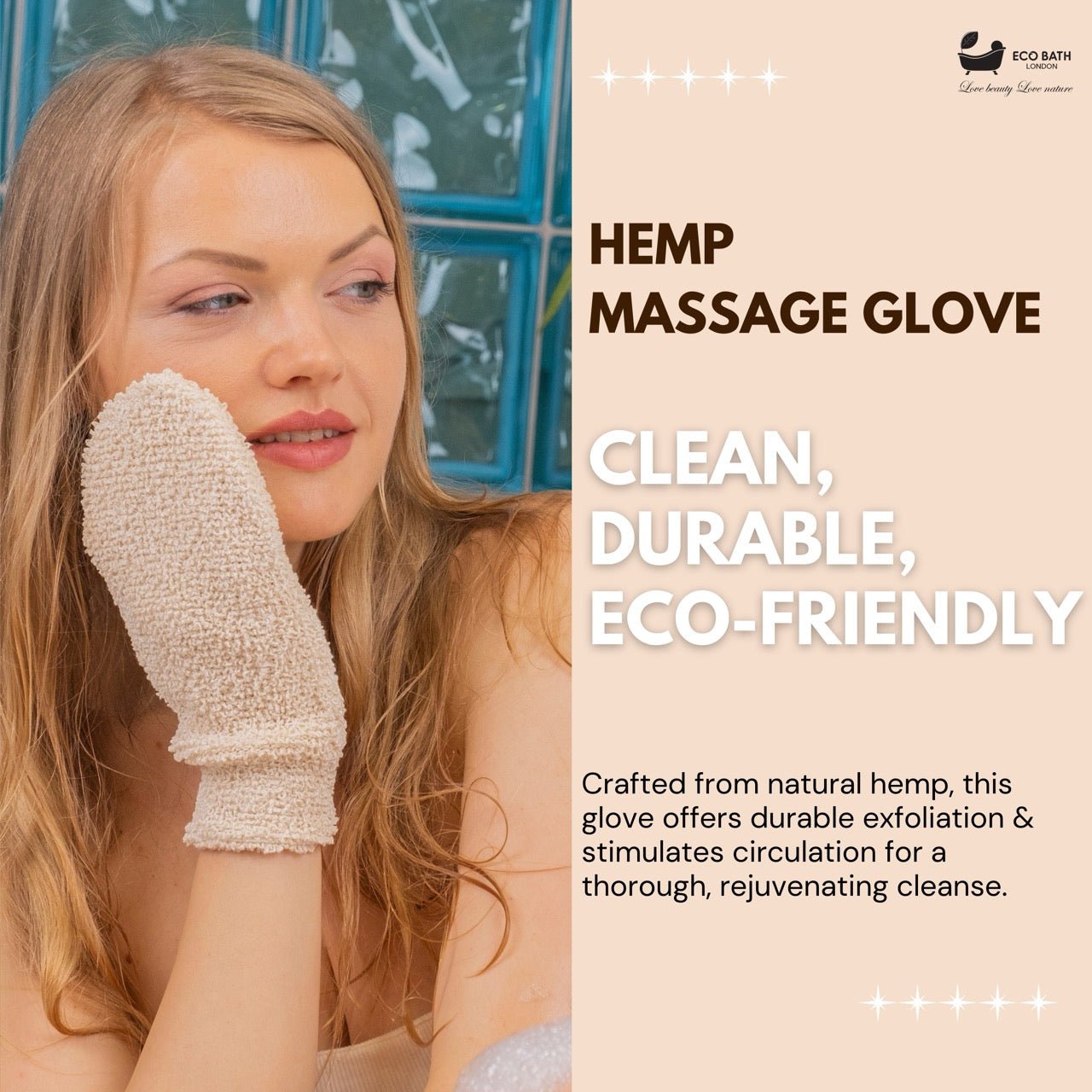 Eco Bath Hemp Massage Glove - Eco Bath London