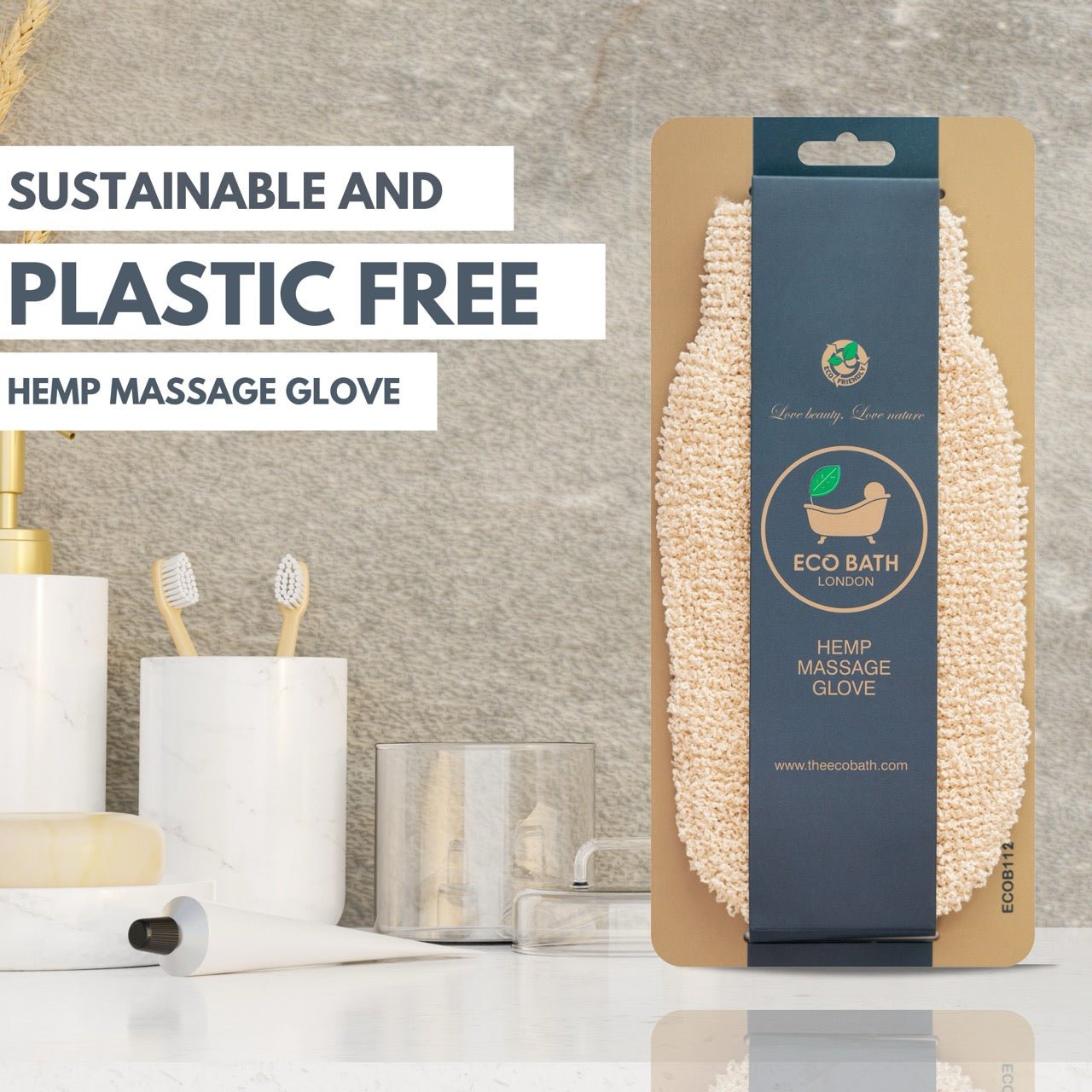 Eco Bath Hemp Massage Glove - Eco Bath London
