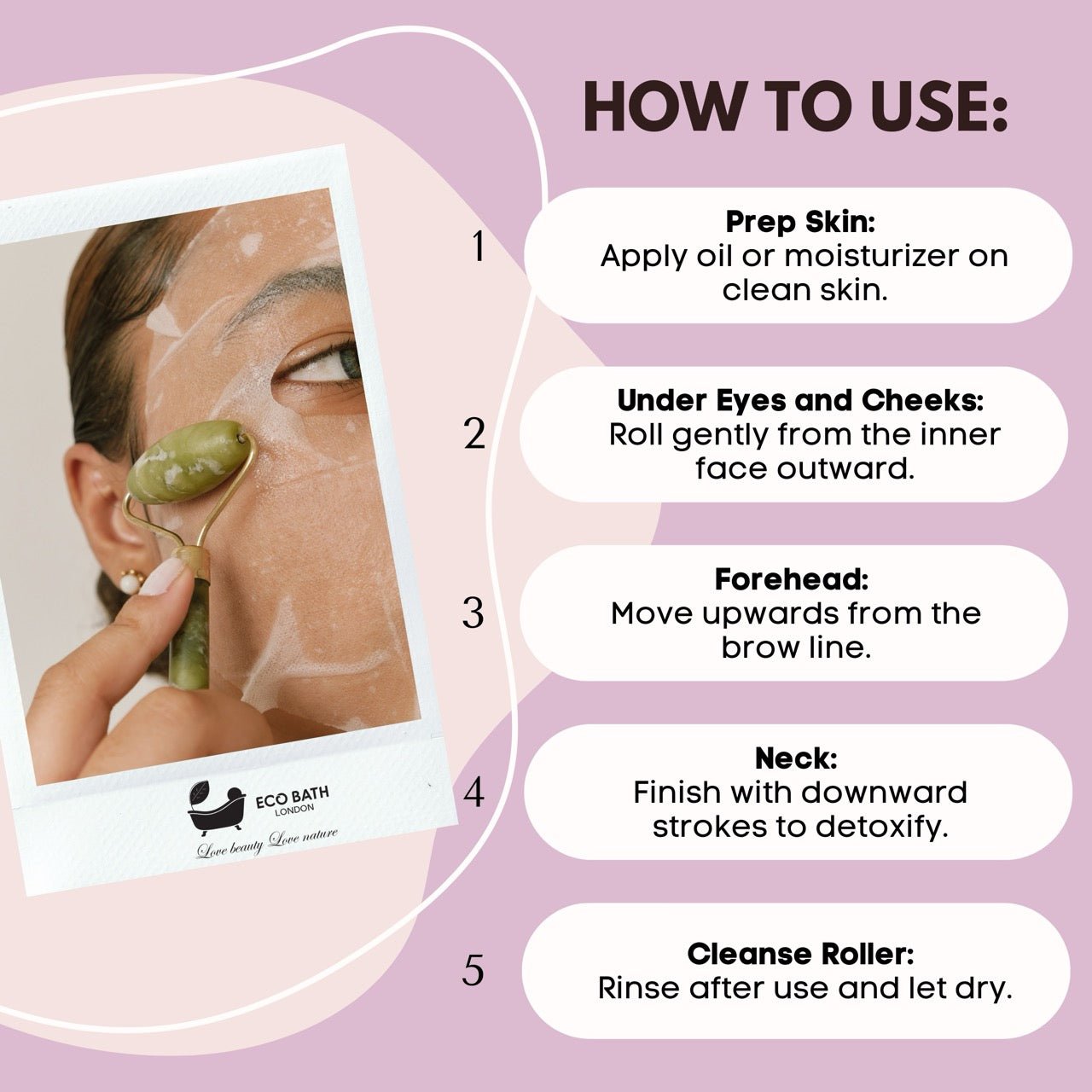 Eco Bath Jade Face Roller - Eco Bath London