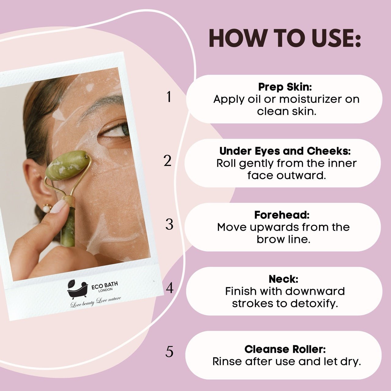Eco Bath Jade Face Roller - Eco Bath London