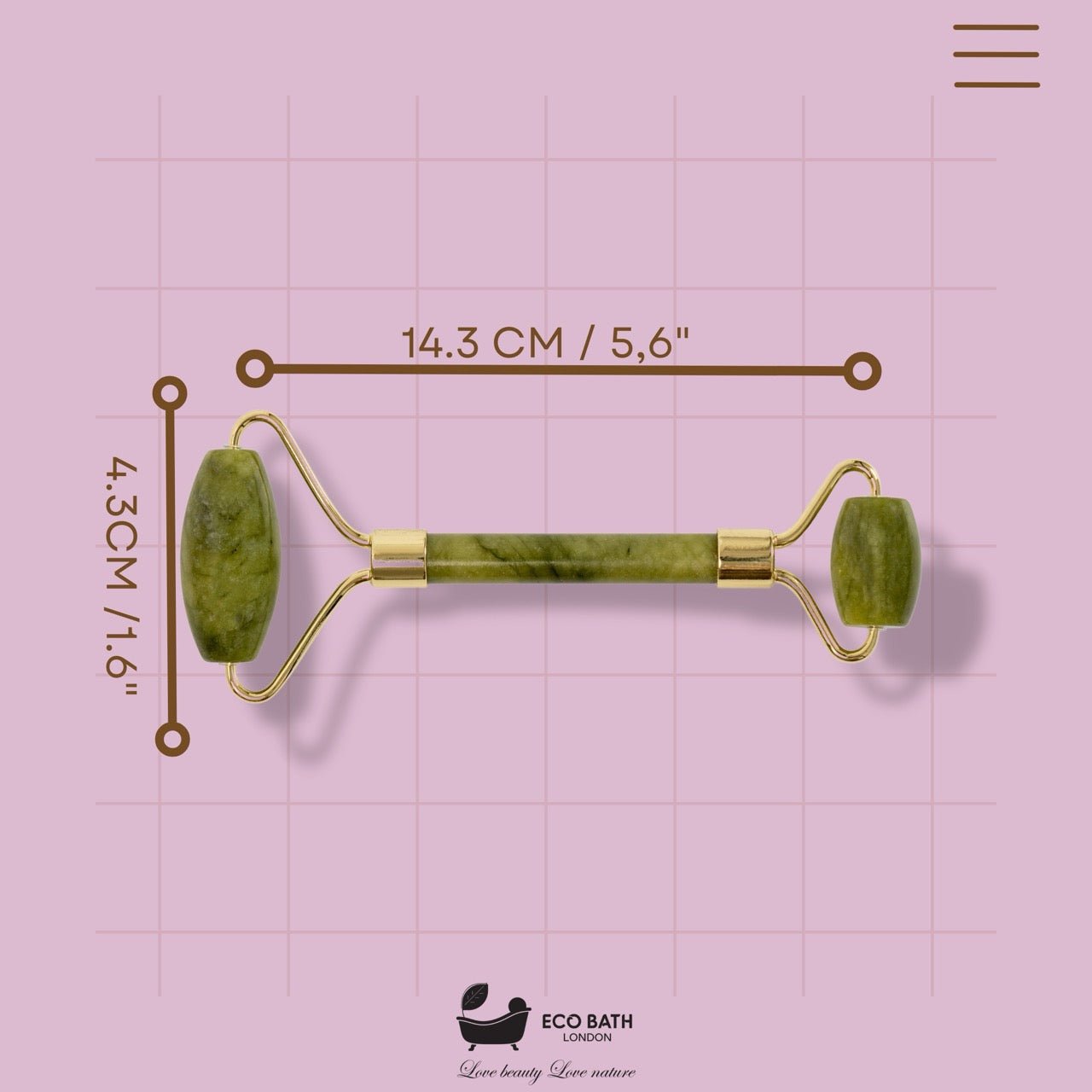 Eco Bath Jade Face Roller - Eco Bath London