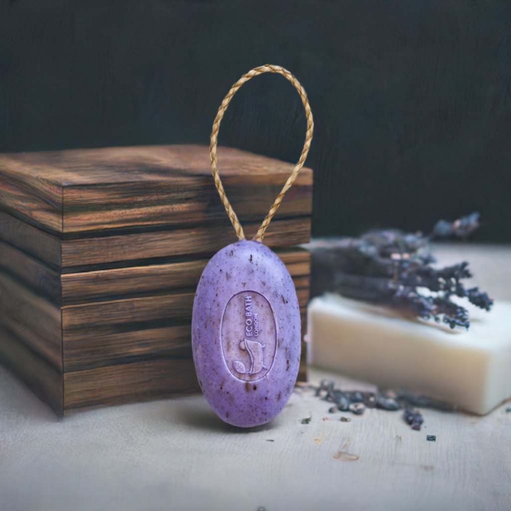 Eco Bath Lavender Soap on a Rope - 220g - Eco Bath London