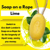 Eco Bath Lime Soap on a Rope - 220g - Eco Bath London