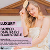 Eco Bath London Bamboo Hairbrush with Boar Bristles - Natural Sustainable Hair Care Solution - Eco Bath London