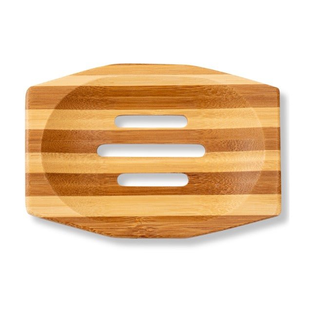Eco Bath London Bamboo Stripes Rectangle Soap Dish - Eco Bath London