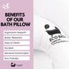 Eco Bath London Bath Pillow - Comfortable Bathtub Pillow For Head And Neck - Eco Bath London