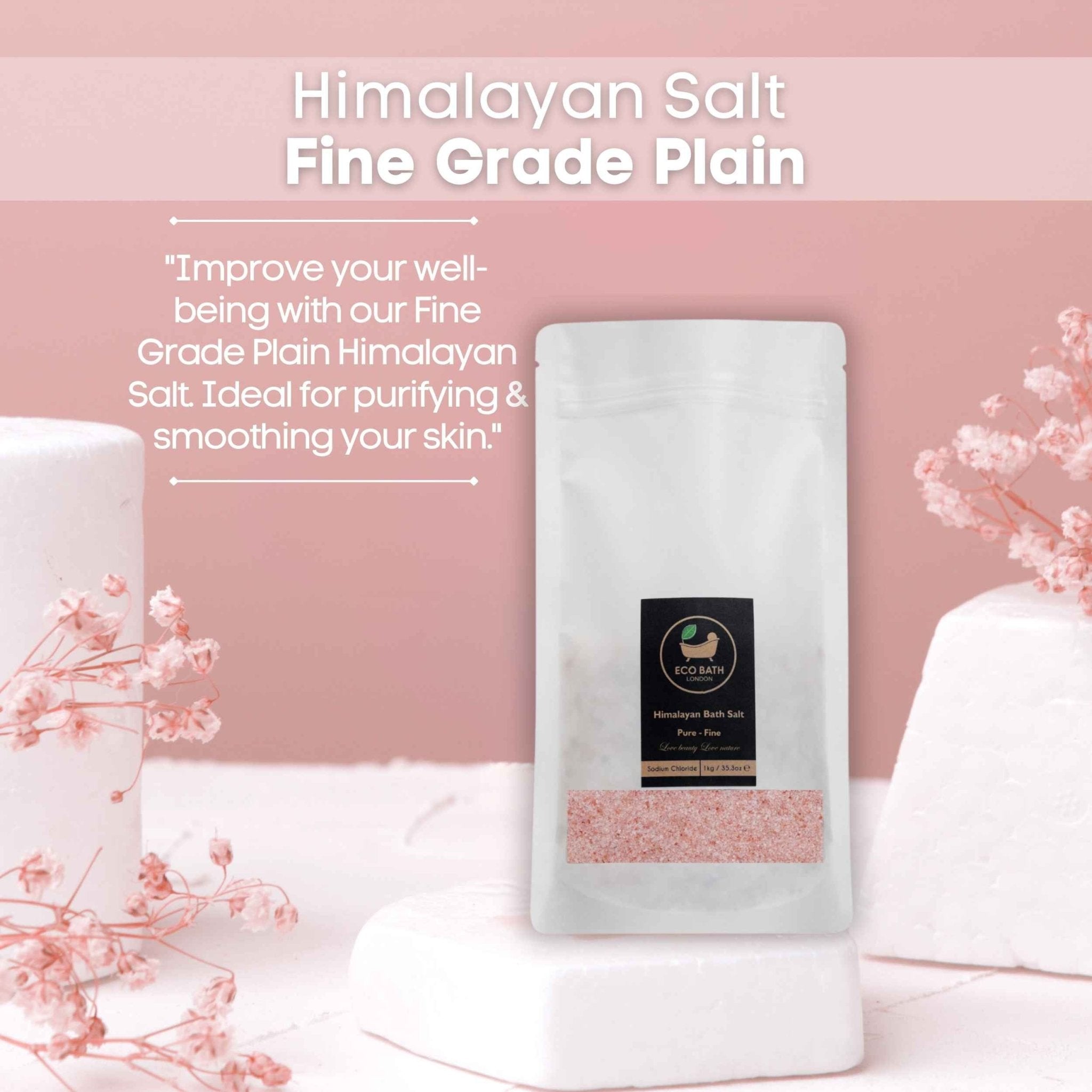 Eco Bath London Himalayan Bath Salt Fine Grade - 1 KG - Eco Bath London