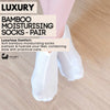 Eco Bath London Moisturising Socks - 1 Pair, Breathable Soft Foot Moisturiser Socks for Overnight Hydration - Eco Bath London
