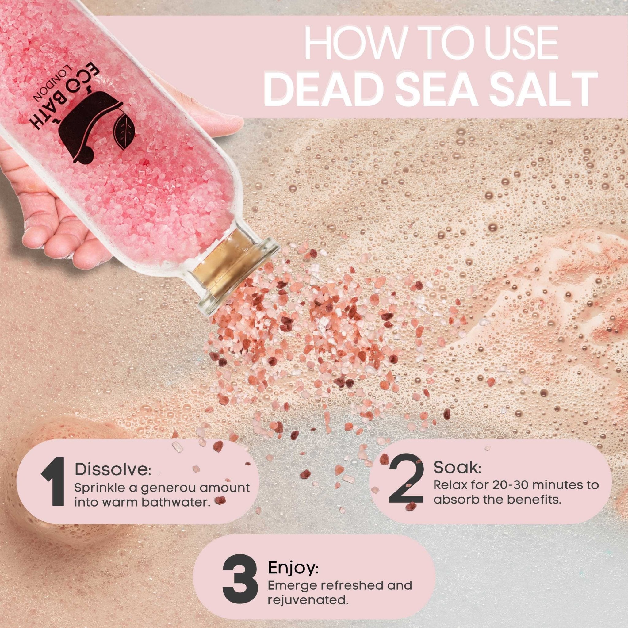 Eco Bath London Muscular Dead Sea Salt (300g) - Eco Bath London