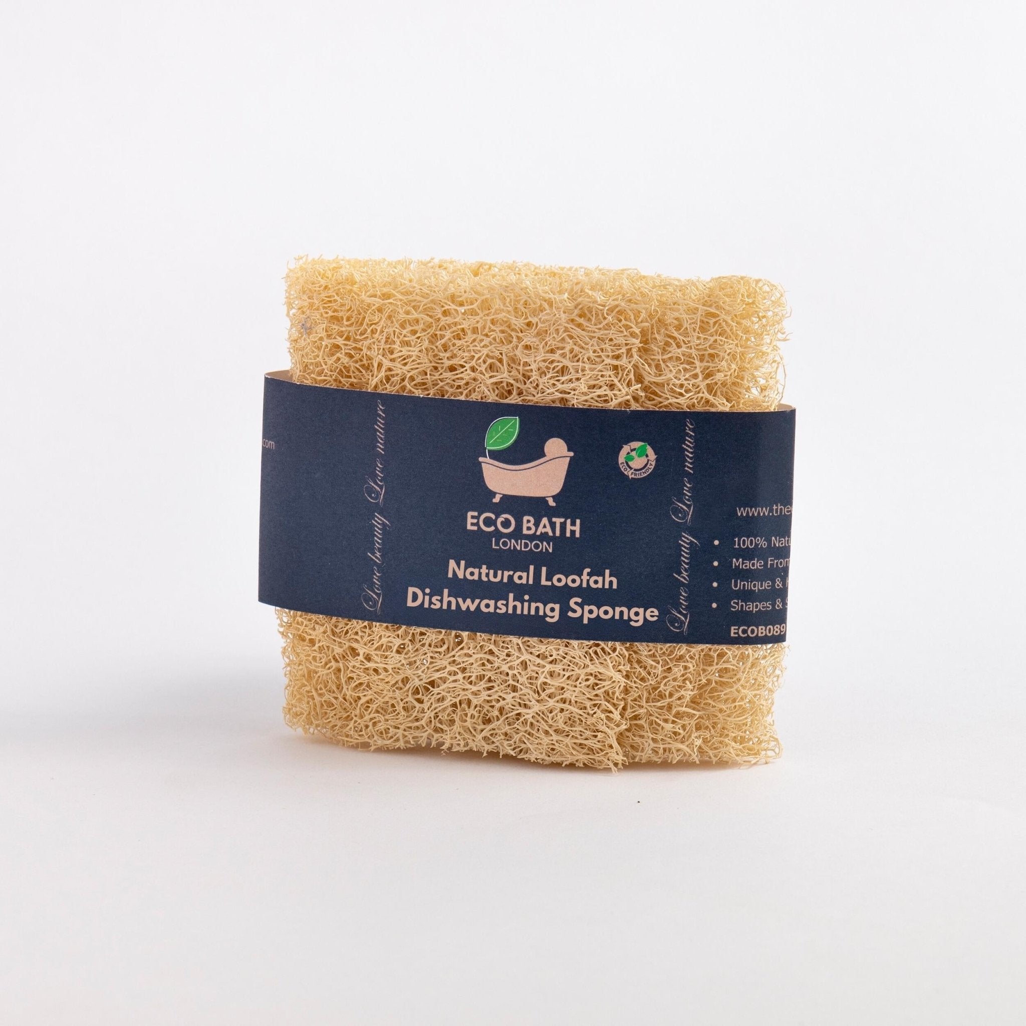 Eco Bath London Natural Loofah Dishwashing Sponges - Set of 3 - Eco Bath London