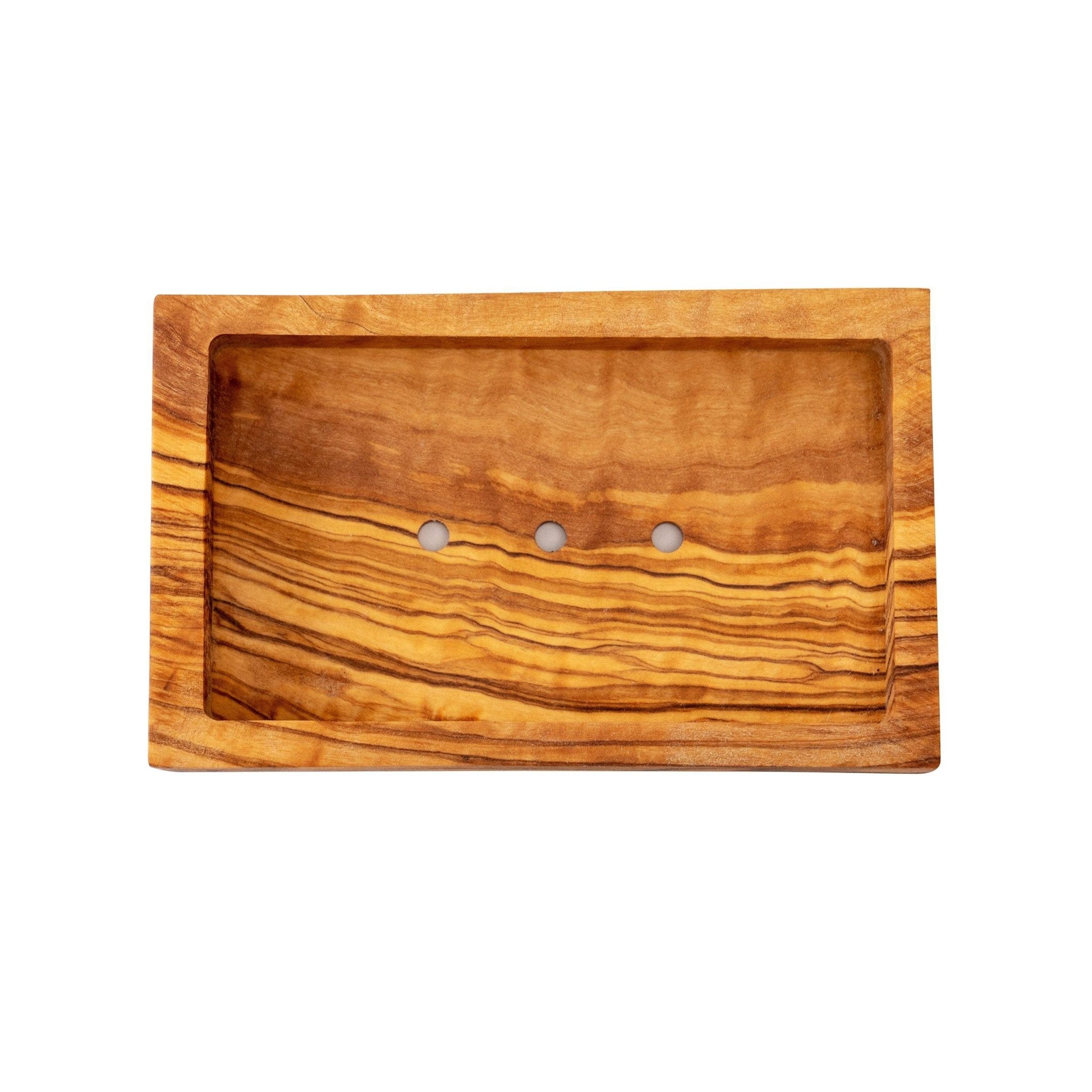 Eco Bath London Natural Wooden Soap Dish Collection - Olive Wood and Bamboo Variations, Eco - Friendly Soap Dish Holders for Bathroom - Eco Bath London