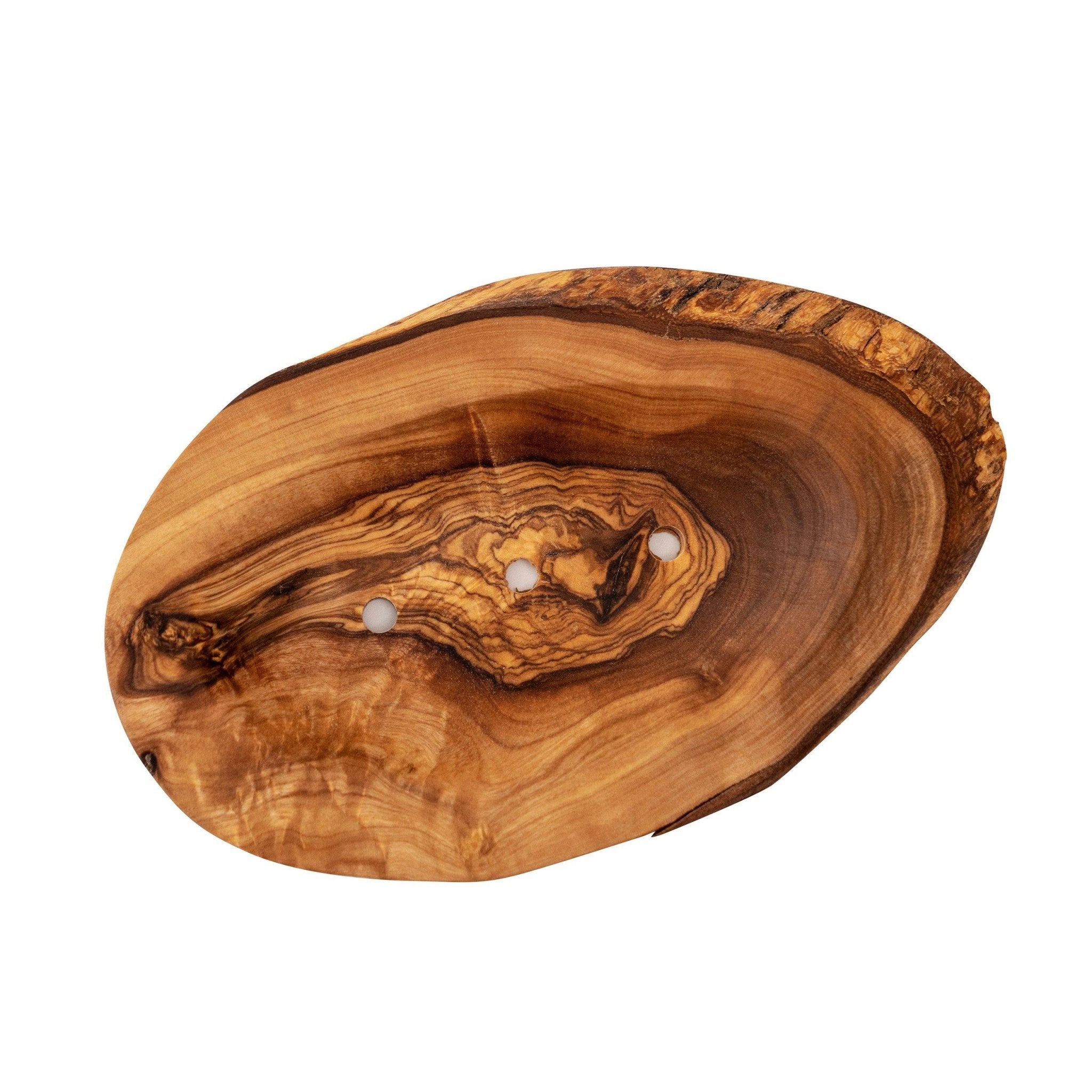 Eco Bath London Natural Wooden Soap Dish Collection - Olive Wood and Bamboo Variations, Eco - Friendly Soap Dish Holders for Bathroom - Eco Bath London