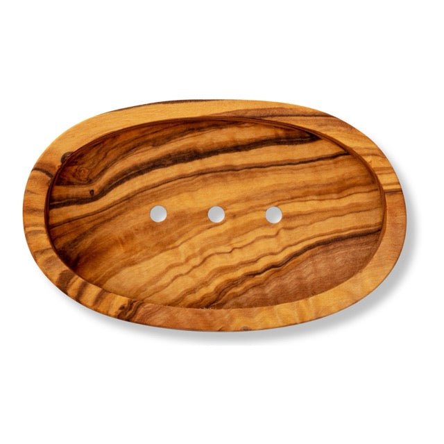 Eco Bath London Olive Wood Oval Soap Dish - Eco Bath London