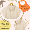 Eco Bath London Organic Cotton Baby Poncho - Luxuriously Soft, Undyed and Unbleached - Eco Bath London