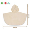 Eco Bath London Organic Cotton Baby Poncho - Luxuriously Soft, Undyed and Unbleached - Eco Bath London