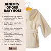 Eco Bath London Organic Cotton Baby Robe - Available in Sizes 0 - 2 Years and 3 - 5 Years - Eco Bath London